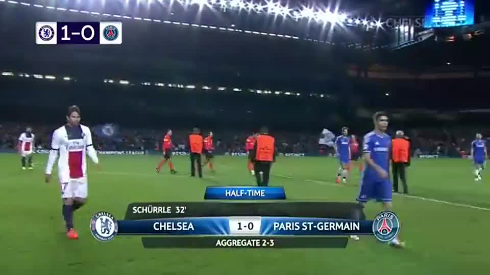 雙方交手最經典之戰！14年歐冠，登巴巴絕殺，切爾西2-0擊敗巴黎